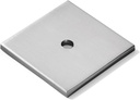 Khtumeware 10-Pack 1-1/2 Inch Square Backplate for Knobs in Brushed Satin Nickel Cabinet Hardware Knob Backplate/Back Plate