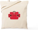 CafePress View Finder Tote Bag Reusable Natural Beige Canvas Shopping Bag