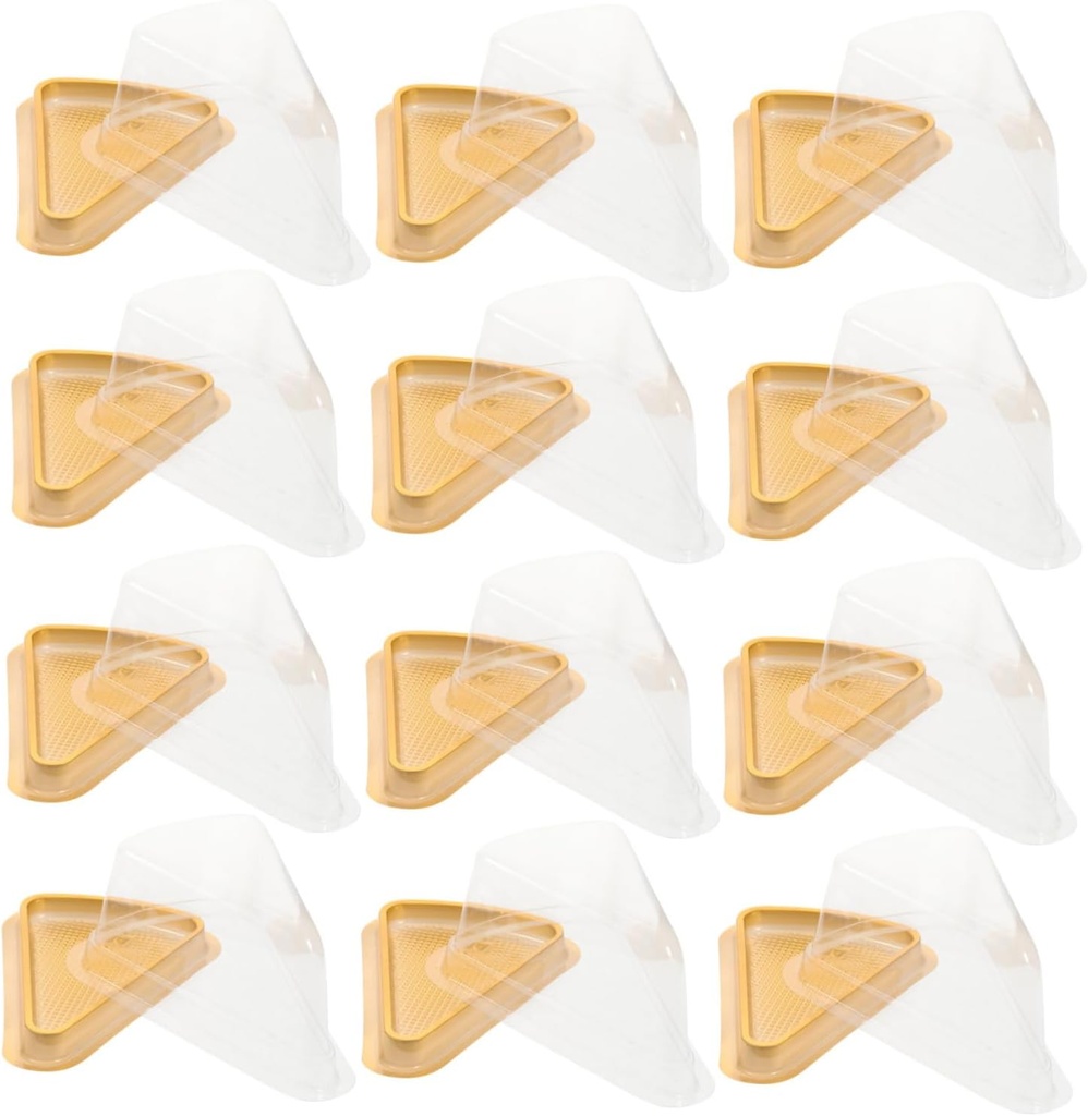 Cabilock 50 Sets Transparent Mousse Containers with Snap Close Lid Premium Pet Cake Boxes for Dessert Storage and Party Gift Packaging Safe for Birthday and Holiday Use