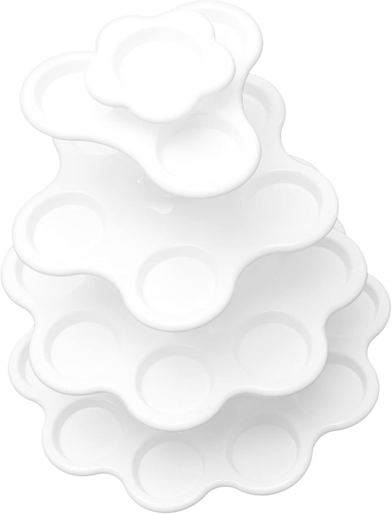 Luxshiny Cupcake Display Stand Elegant Cake Holder for Parties Weddings Birthdays Versatile Pastry Serving Holder with Capacity Easy to Install Sturdy Safe Design