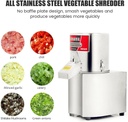 Multifunctional Electric Vegetable Cutter Commercial Household Stainless Steel Food Processor 600W Electric Vegetable Meat Chopper Grinder Machine