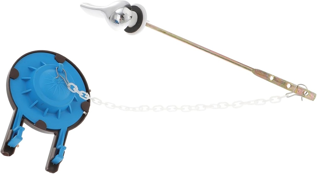 2pcs Toilet Flush Handle Replacement Kit Front-Mounted Lever and Flapper Easy Install for Standard Toilets Water-Saving for Tanks