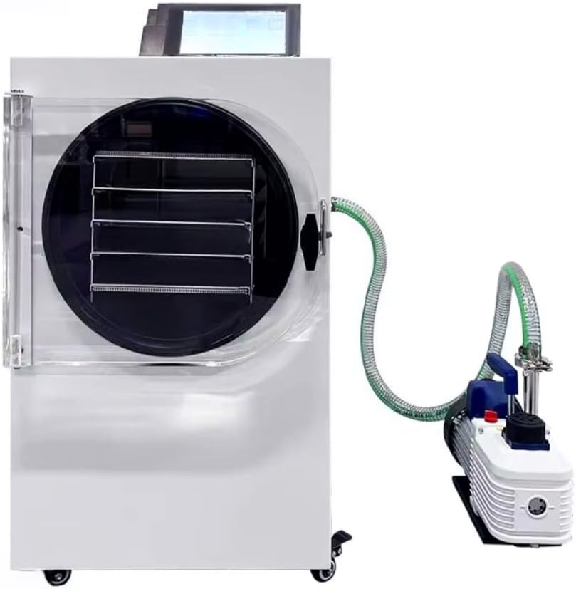 Home Freeze Dryer Machine with Pump & Trays - Complete Food Preservation System for Fruits, Meat & Veggies - Adjustable Timer & Temperature Control for Garden Bounty