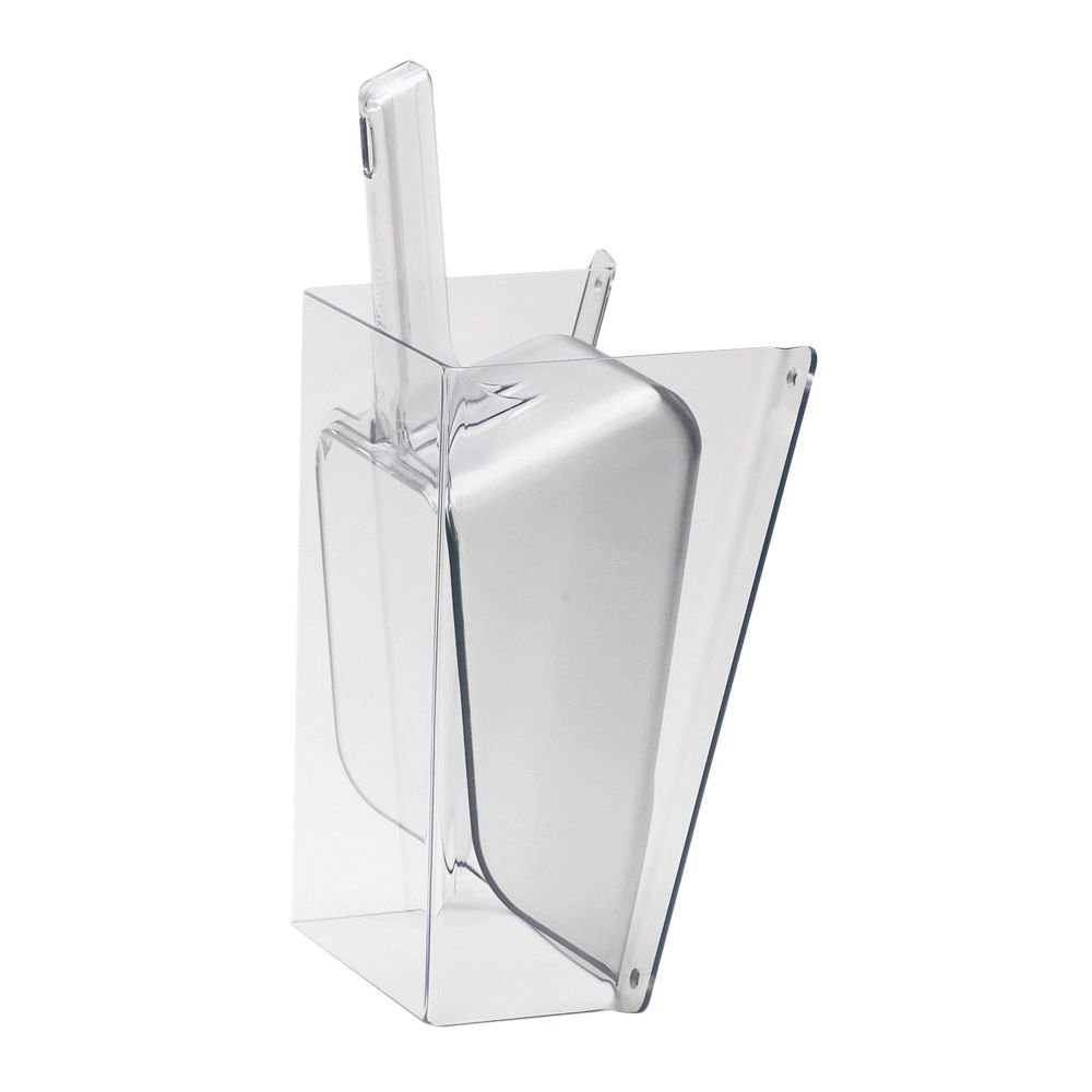 Calmil 1031-64 Angled Scoop Guards, Polycarbonate, 8.5" Length x 5" Width x 13.75" Height, Clear