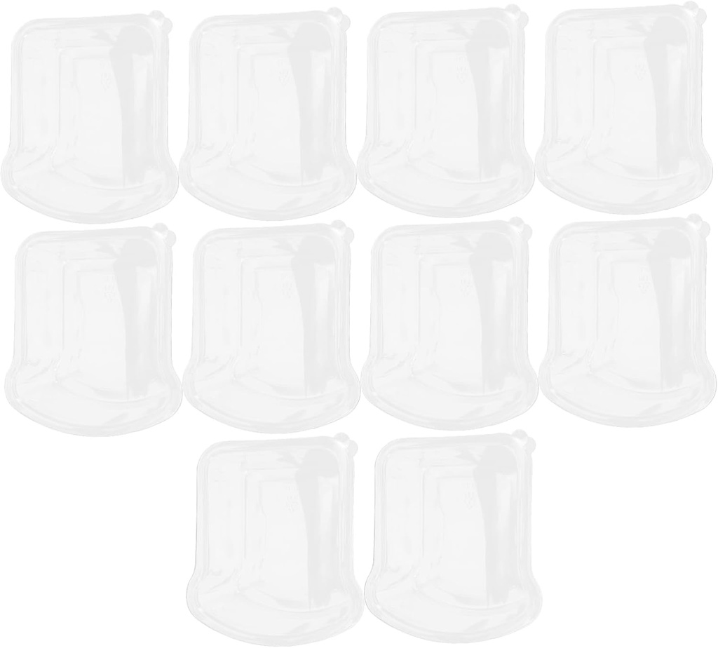 PRETYZOOM 10 Pack Thick Sliced Bread Boxes for Homemade Storage Airtight Bread Keeper Boys and Girls Sandwich Containers