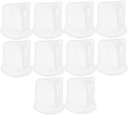 PRETYZOOM 10 Pack Thick Sliced Bread Boxes for Homemade Storage Airtight Bread Keeper Boys and Girls Sandwich Containers