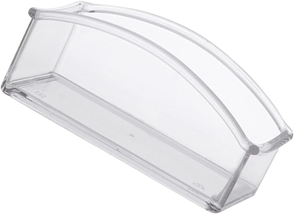 STOBOK Clear Tea Storage Organizer, Acrylic Sugar Packet Organizer Tea Bag Holder Candy Container for Home Office Countertop, Coffee Bar, Cabinet, Sweetener