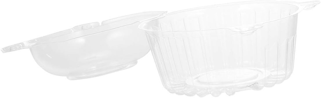 100pcs Transparent Cupcake Holder Disposable Cake Packing Box for Mousse and Pastries for Parties Weddings Birthdays and Anniversaries