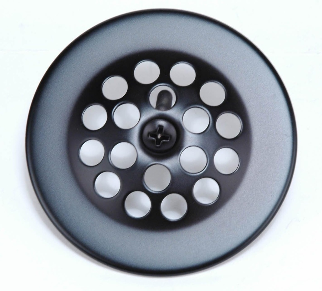 Tub and Shower Bath Grid Drain Strainer with Screw, 2-7/8 Inch, Oil Rubbed Bronze, 1-Pack, Grid Bathtub Strainer, Oil Rubbed Bronze Finish - by PlumbUSA 51055BOB