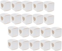 PRETYZOOM Heart-shaped Cupcake Boxes Mini Dessert Tart Boxes Easy to Assemble for Wedding Party and Giving