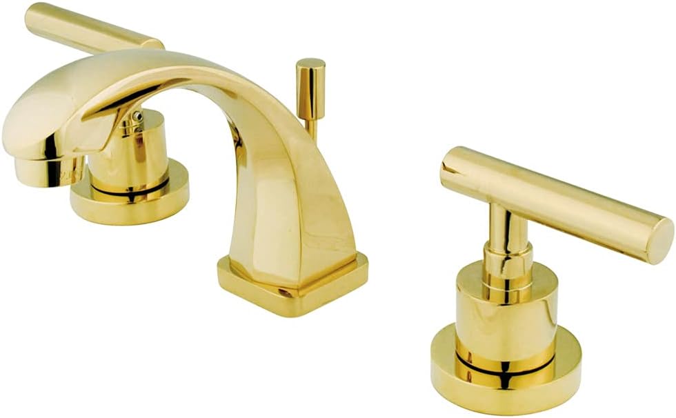 Kingston Brass KS4942CML Concord Mini Widespread Lavatory Faucet, Polished Brass