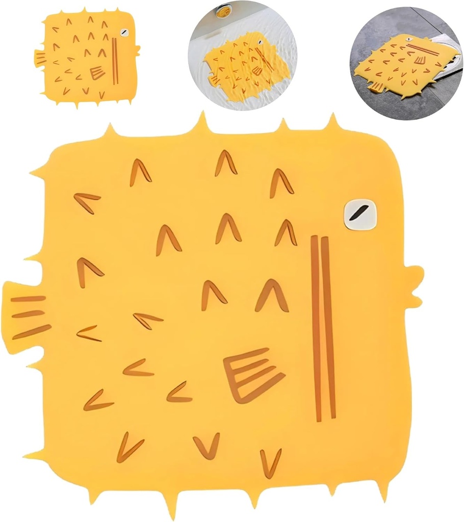 MAOYONG Tub Stopper Bathtub Drain Plug Silicone Sink Bathroom Shower Cover-Yellow 1PCS