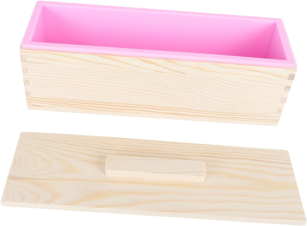 HOMSFOU 1 Set Wooden Bread Box Sturdy Handmade Storage Box for Bread and Soap Multi Functional Container for Kitchen Organization present for Christmas and Year Parties