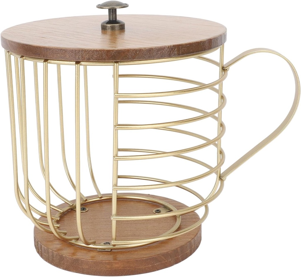 Large Capacity Coffee Pod Holder, Pods Storage Organizer Pod Holder, Wooden Base Storage Organizer for Bar with Construction (WALFRONTs2x8r7ocw3-11)