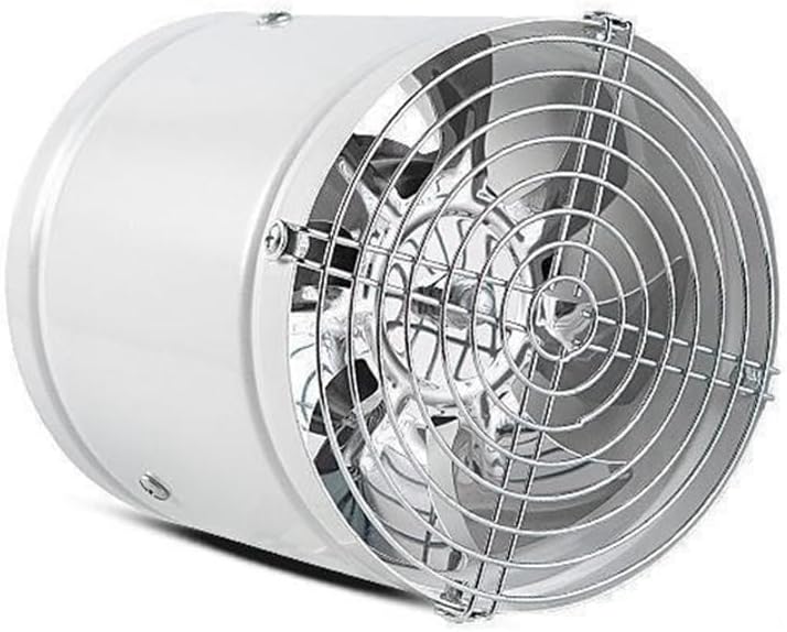 6Inch Pipe Exhaust Fans Powerful Silent Ventilation Fan Bathroom Exhaust Fan Air Ventilator Metal Pipe Ventilation Exhaust Fans White