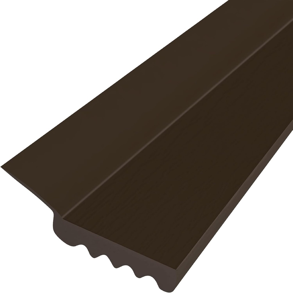 Randall Manufacturing V-37, 7-Feet Dual Vinyl Garage Door Seal for Top or Sides (Brown)