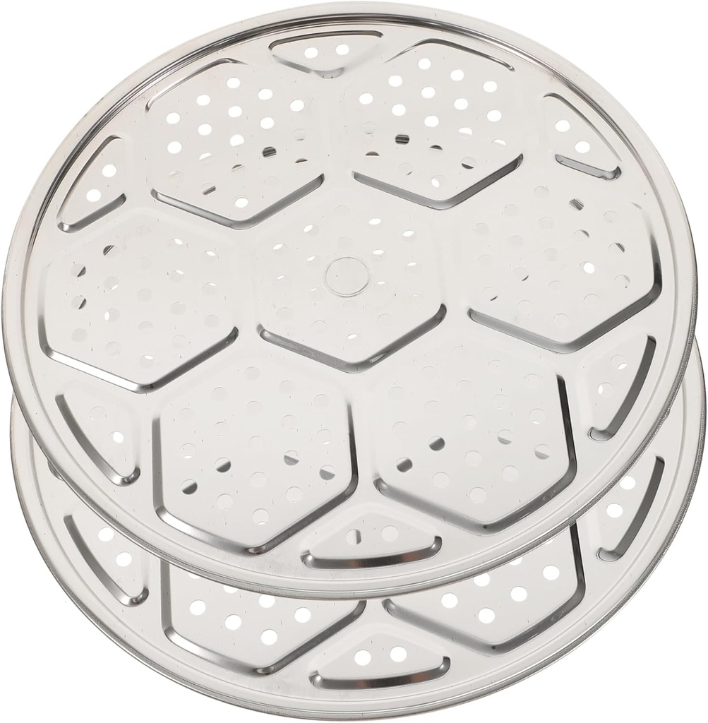 2pcs Pressure Cooker Accessories Stainless Steel Canner Rack Food Steamer Kitchen Steamer Steaming Rack Random Style