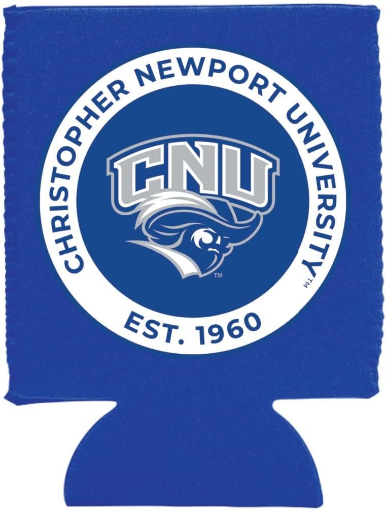 Christopher Newport Captains Neoprene Can Hugger Blue Officially Licensed Collegiate Product Single