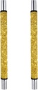 Beautiful Gold Bling Glitter Sparkles Pattern Refrigerator Door Handle Covers Set of 2 Washable Kitchen Appliance Handles Decor Protector for Oven Keep Off Food Stains, Oil