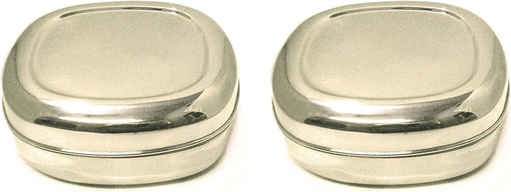 Stainless Steel Container Set Square Shape, Leak-Proof, Airtight, Smell-Proof - Perfect For Camping Trips, Lunches, Leftovers, Soups, Salads & More (6pcs set) 13oz each