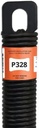 P328 - 28 in. Garage Door Plug-End Extension Spring (0.244 in. No. 3 Wire) (Pack of 1)