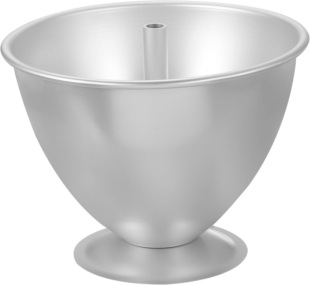 uxcell 6 Inch Round Aluminum Doll Cake Pan, Metal Princess Doll Cake Baking with Hollow Column Non Stick for Home Kitchen Dessert DIY Silver