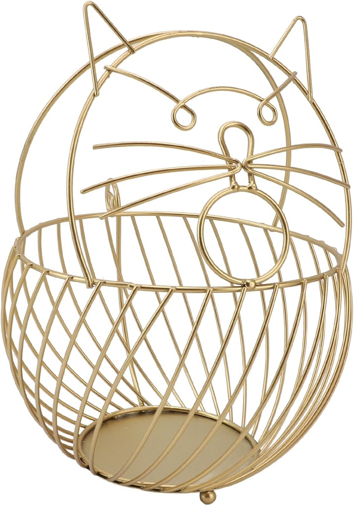 Coffee Pod Holder Mouse Modeling Design Iron Art Shelf Fruit Basket Coffee Capsule Organizer Basket Large Capacity Coffee Capsule Basket Kitchen Countertop Dried Fruit Storage(#1)