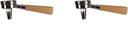 2X Tea Portafilter with Wooden Handle and Suit 58mm Coffee Machine/Teapresso Portafilter/Design for Tea Bag & Broken Tea