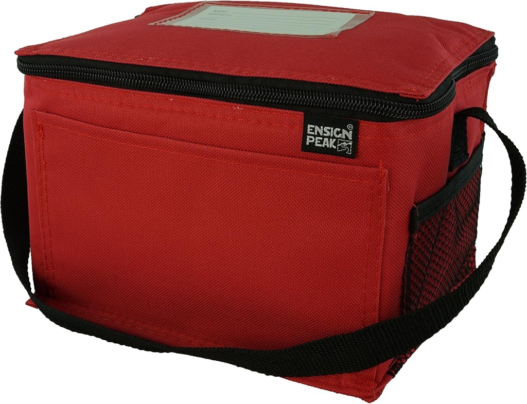 Insulated Lunch Cooler Bag, Red