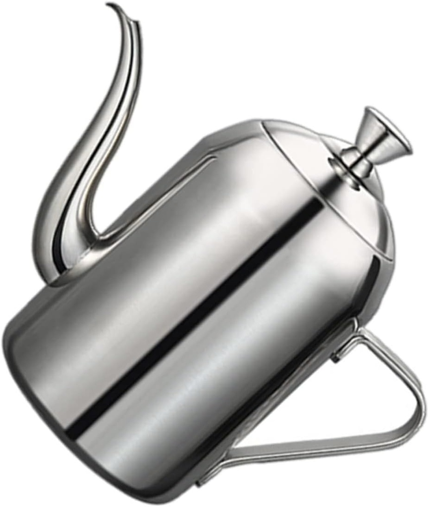 Oil Strainer Pot Stainless Steel Oil Can Pump Grease Can Dispenser Kitchen Container