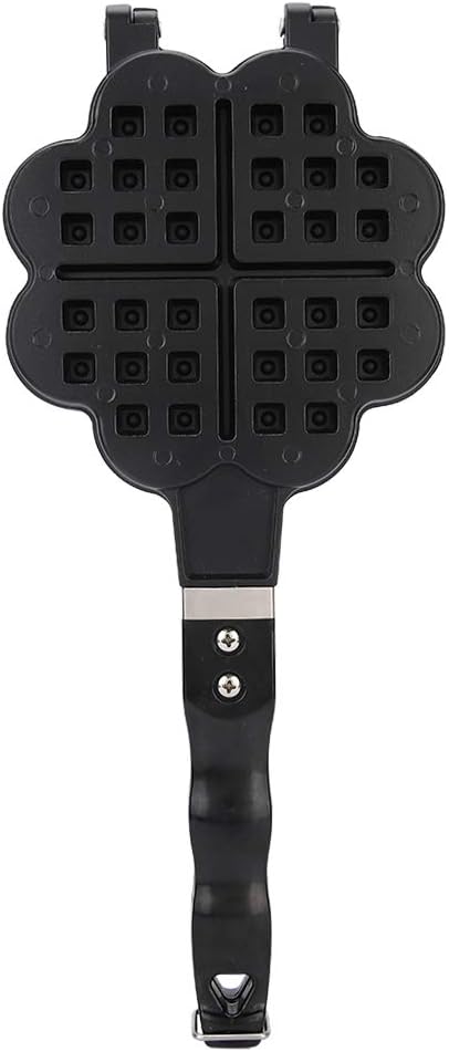 Topyond Waffle Maker Heart Shaped DIY Waffle Making Molds Waffle Iron Baking Tray for Gas Non Stick Waffle Cake Pan Suitable for Kitchen