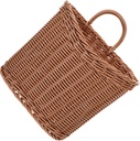 Cabilock Hanging Garlic and Ginger Storage Basket Woven Wall Basket Handle Kitchen Organizer for Vegetables and Fruits