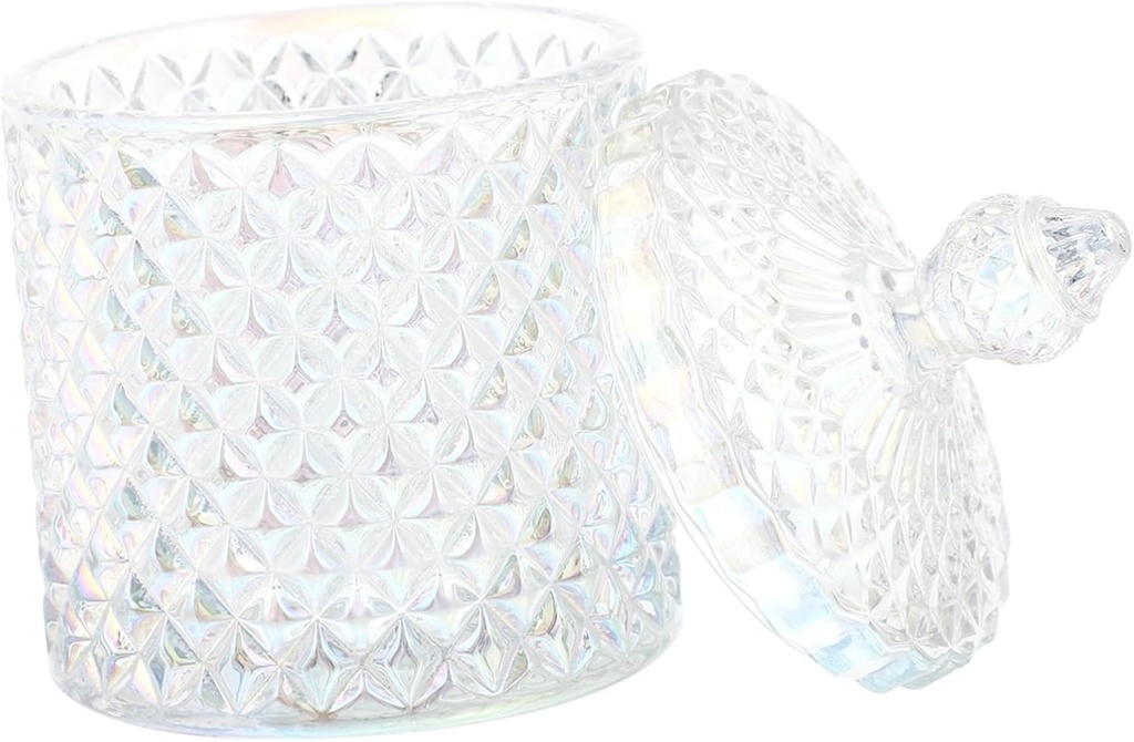 Transparent Glass Candy Storage Jar with Lid Versatile Sealed Container for Nuts Cookies and Snacks for Parties and Home Decor