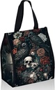 Lunch Bags Dark Skull Flower Eagle Cute Women Lunch Box Large Reusable Insulated Tote for Work, Beach, Travel