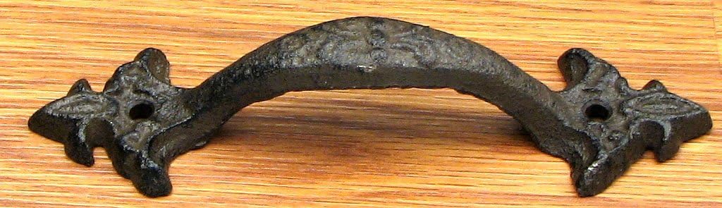 Fleur De Lis Gate Handle - Set of 6