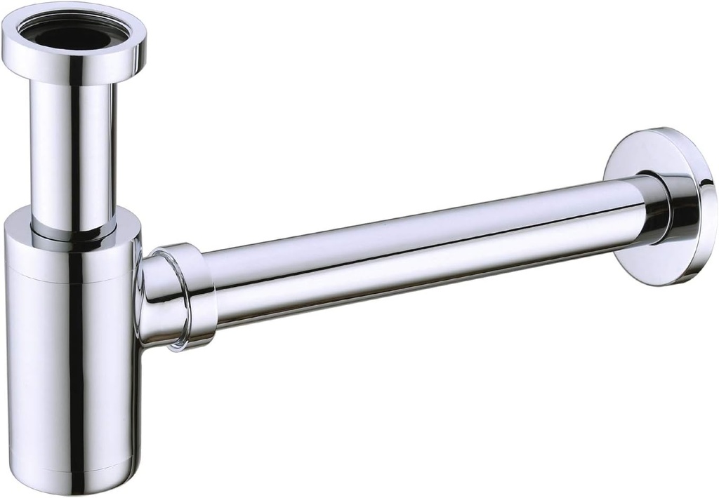 BESTILL Bottle P Trap Drain Kit for Bathroom Basin Sink, Chrome