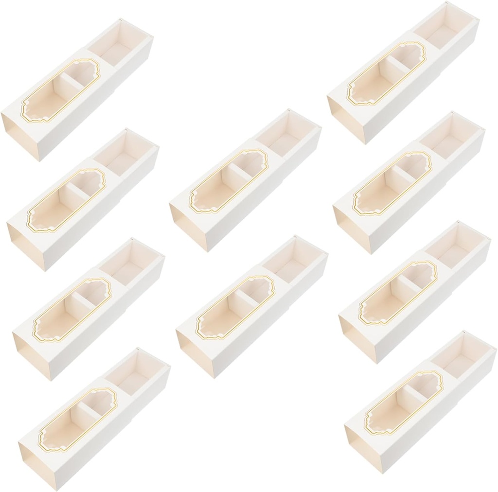 10pcs Cake Roll Packaging Box Cake Carrier Lid Paper Box Baking Dessert Storage