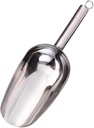 Cabilock Ice Scoop Antifreeze Freezer Scoops French Fries Shovel Kitchen Shovel Stainless Ice Spoon Grain Storage Scoop Ergonomic Design