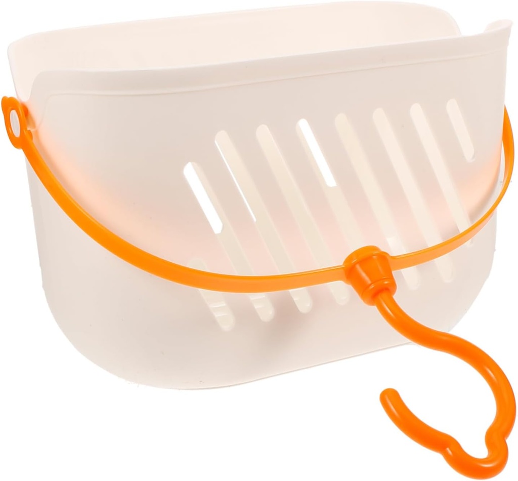 Bathroom Hanging Basket Kitchen Wall Hanger Plastic Organizer Easy Install Holds Shampoo Conditioner Bath Accessories