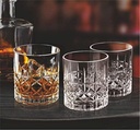 Fashioned Whiskey Glass - Heavy Base Rocks Barware Glasses for Scotch, Mixed Drinks, Wine, Bourbon, Juice, Water and Cocktail Drinks 300 Ml Set of 6
