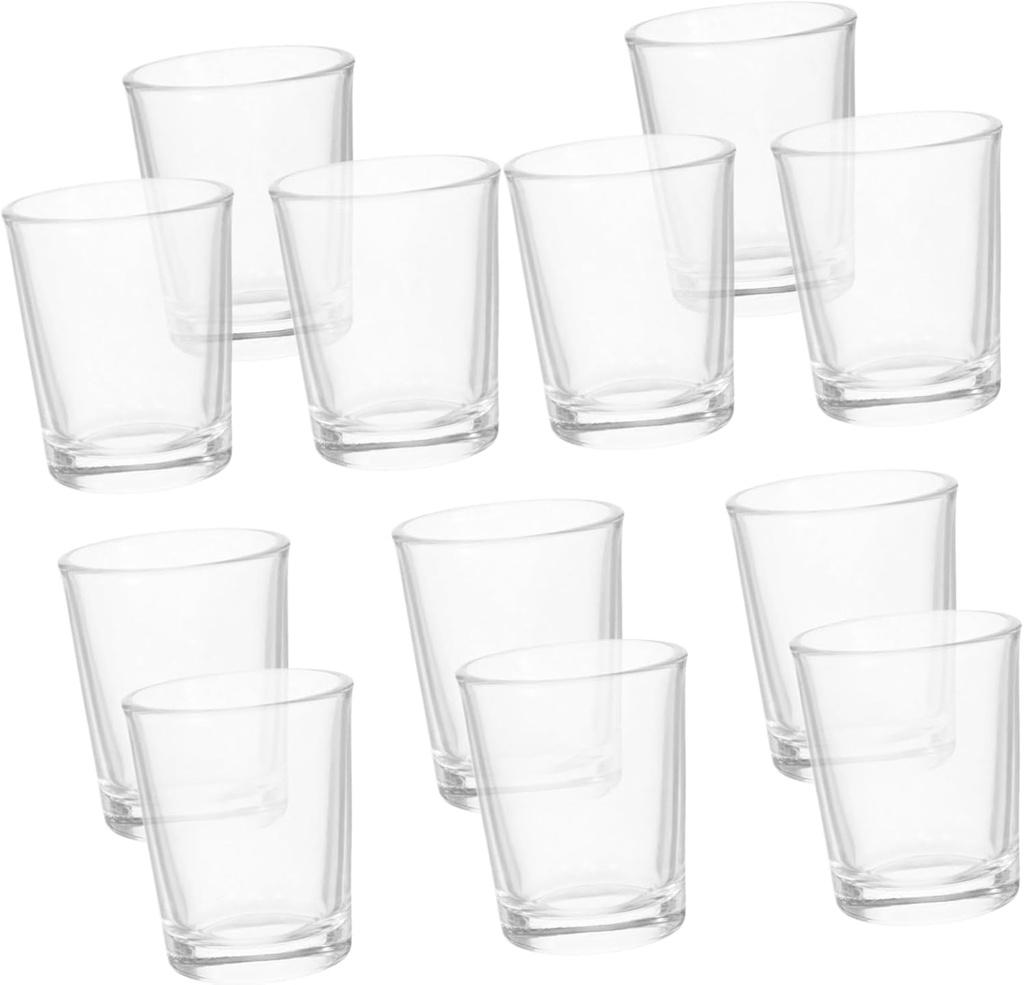 BESTOYARD 12pcs Communion Shot Glasses Set Clear Mini Goblet Glasses for Religious Ceremonies Elegant Glass Chalices for Holy Communion High Transparency Design