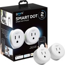 Geeni Dot Smart Plug with 2.4GHz WiFi Connectivity – 2-Pack Compact, Fire-Resistant Smart Outlet Plugs with Schedule & Timer – No Hub Needed, Supports Alexa & Google