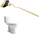 Hibbent Metal Toilet Handle Replacement, Compatible with TOTO THU068#CP Trip Lvr for St743S, Brass Handle Trip Lever, Side Mount Toilet Tank Flush Lever, Shiny Gold