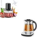 Meat Grinder 2.2L Stainless Steel Food Processor & olayks. Electric Kettle With Infuser, 1.5L Electric Tea Kettle With Temperature Control
