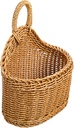 PRETYZOOM Woven Storage Basket Hanging Basket for Kitchen Rustic Style Garlic Ginger Organizer Capacity Wall Storage for Home Decoration