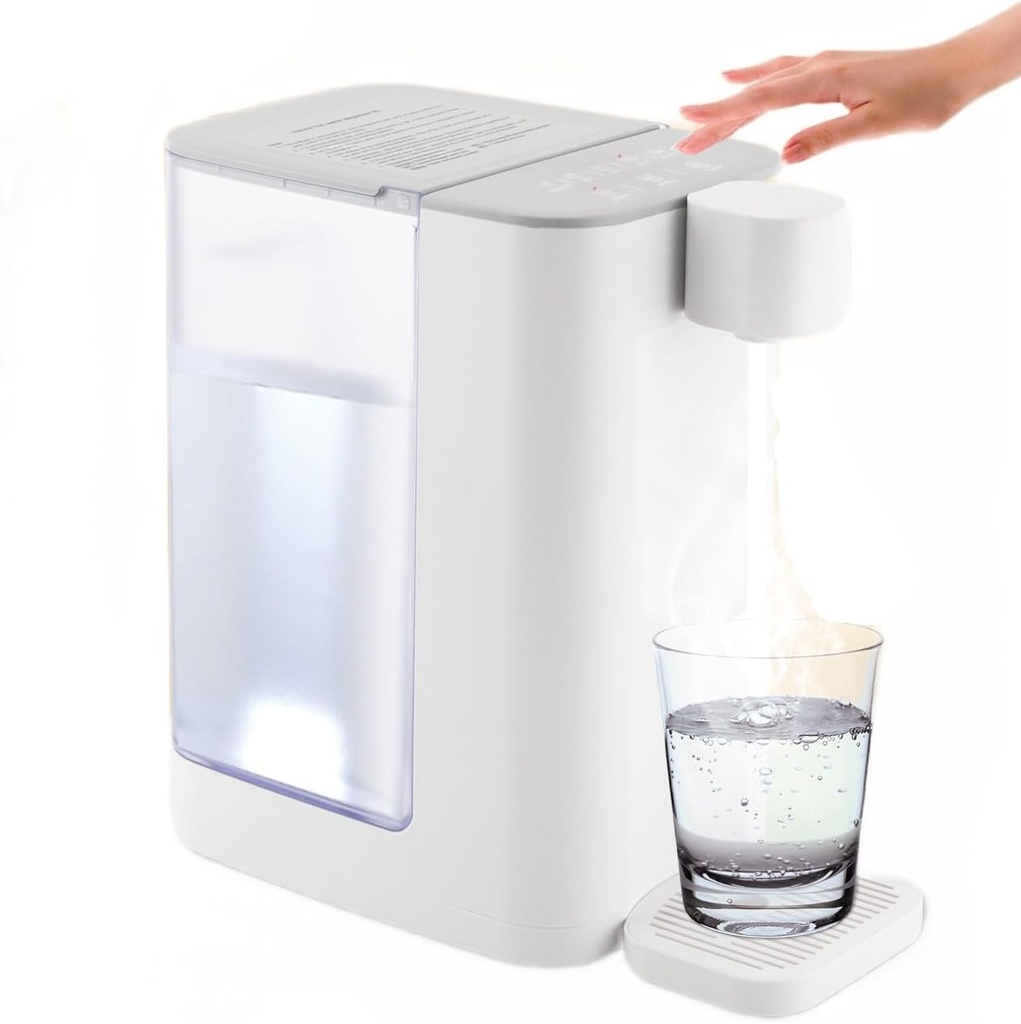 Instant Hot Water Dispenser, 3L/102oz Electric Kettle With 5 Temperatures & Customized Water Outputs Preset For Fasting Boil, for Smaller Kitchens,Office