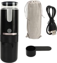 Ejoyous Portable Coffee Maker, Mini Espresso Machine Handheld Coffee Machine for Capsule & Coffee Powder Cordless Type C Rechargeable Auto Mini Coffeemaker for Travel Camping