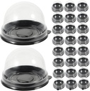 Garneck Individual Cupcake Boxes Lids 50pcs Baking Cake Dome Cases Muffin Containers for Storage Compact Moon Cake Packing Boxes