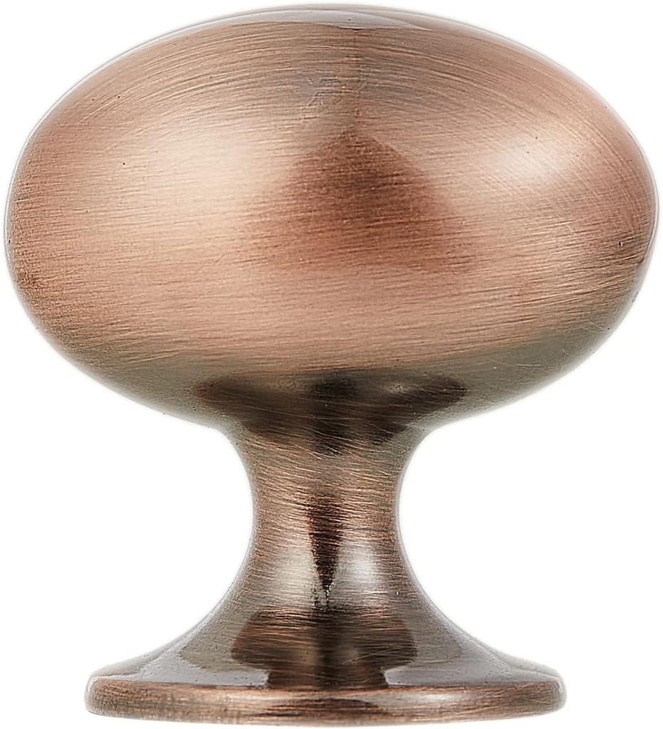 HARPOON Cabinet Hardware Knobs Round Furniture Mushroom Knob - 1.4 Inch 10 Pack Antique Copper