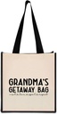 Grandma Gifts Waterproof Tote Bag Reusable Grocery Bags Mothers Day Mom Gifts for Granny Nana Mum Gigi Mimi